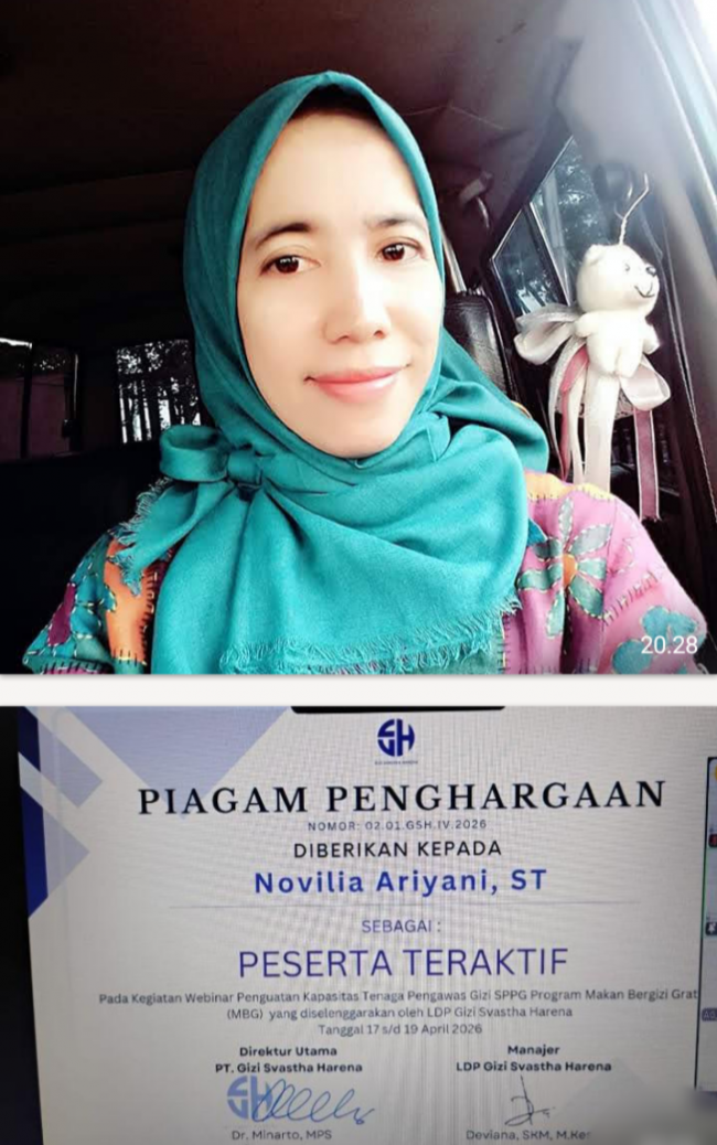 Ahli Gizi Dapur SPPG Bojong Menteng Raih Penghargaan Nasional, Harumkan Nama Lebak